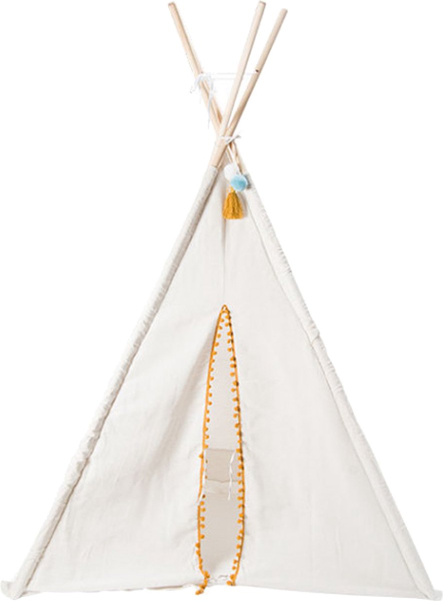 Atmosphera Children's Teepee Tent - 120 x 120 x 160 cm - beige - wigwam