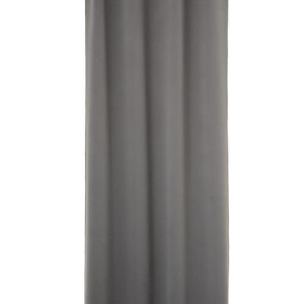Atmosphera set van 2 Grijze verduisteringsgordijnen 135x240cm - Kant en klaar met ringen - Gordijn raambekleding - 2 stuks grijs