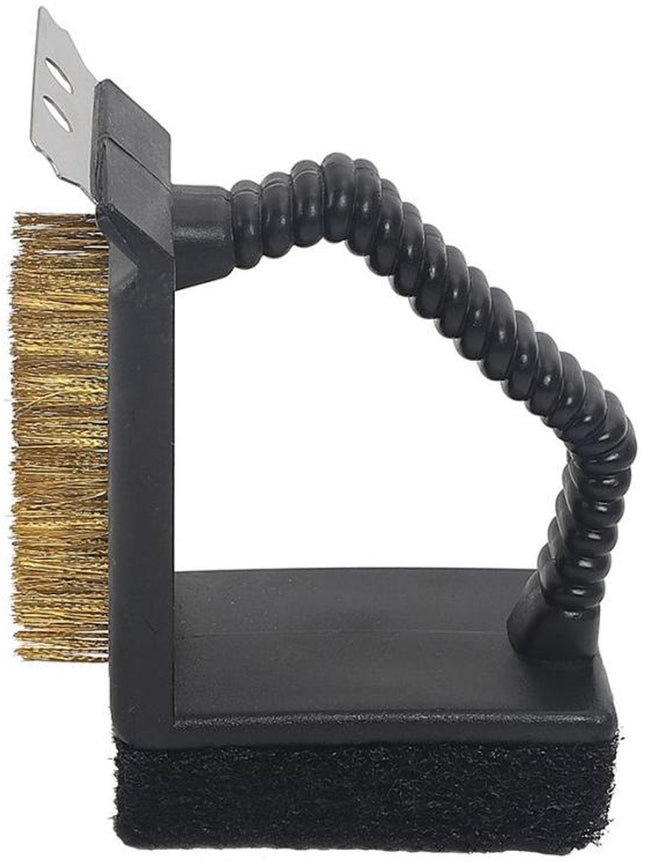 KINGHoff Grill Cleaning Brush KH-1913 – 3-in-1 Set (Scraper, Sponge & Brush) voor Effectief Grillonderhoud - Barbecue Borstel - BBQ Spons - Barbecue Reiniging