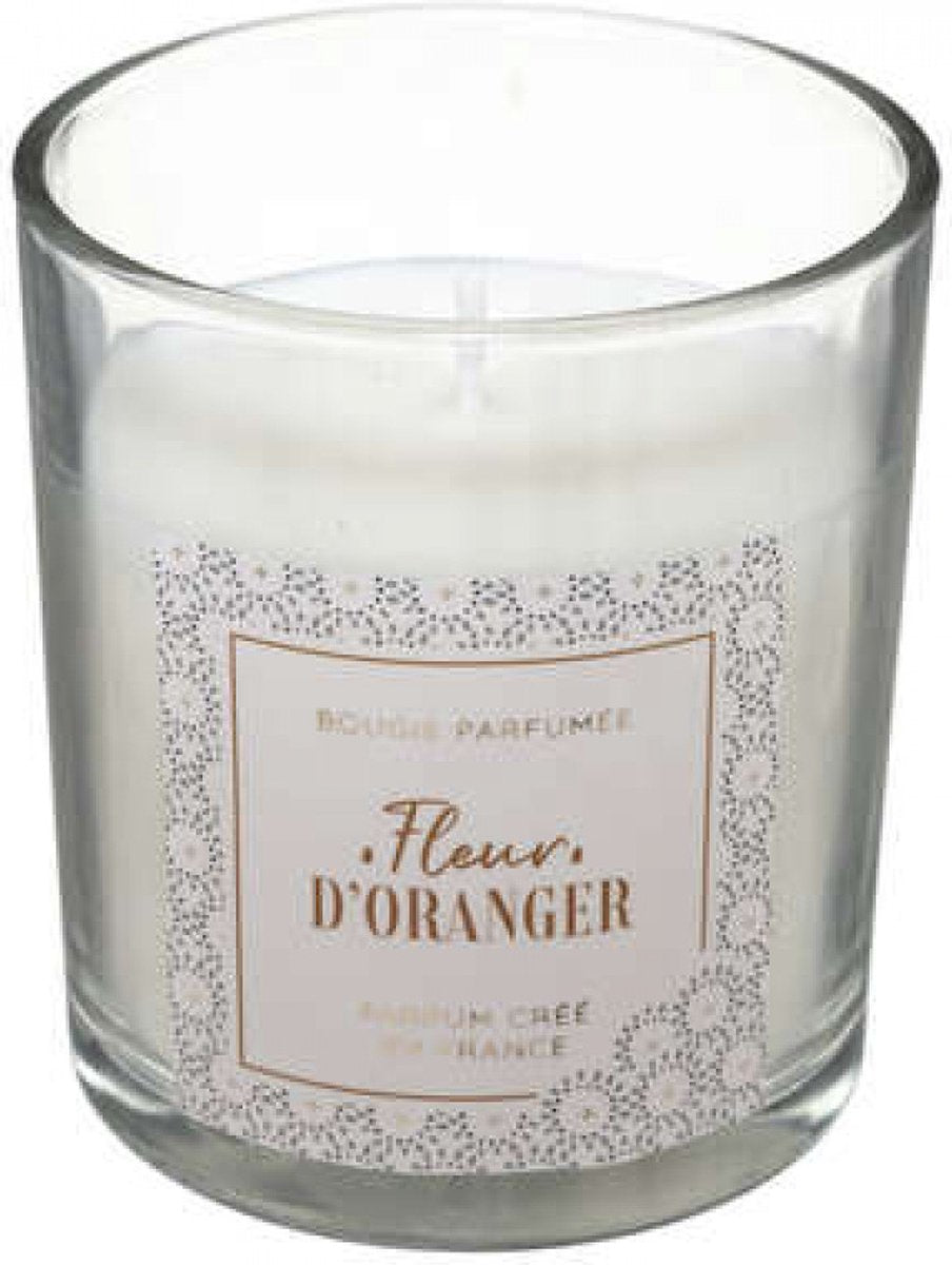 Atmosphera Candle - Scented candle - Orange scent - Fragrance for a positive mood - With glass holder