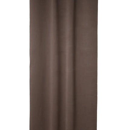 Atmosphera verduisterende gordijnen - set 2x stuks - B135 x L240 cm - taupe - geplooid - met ringen - kant en klaar
