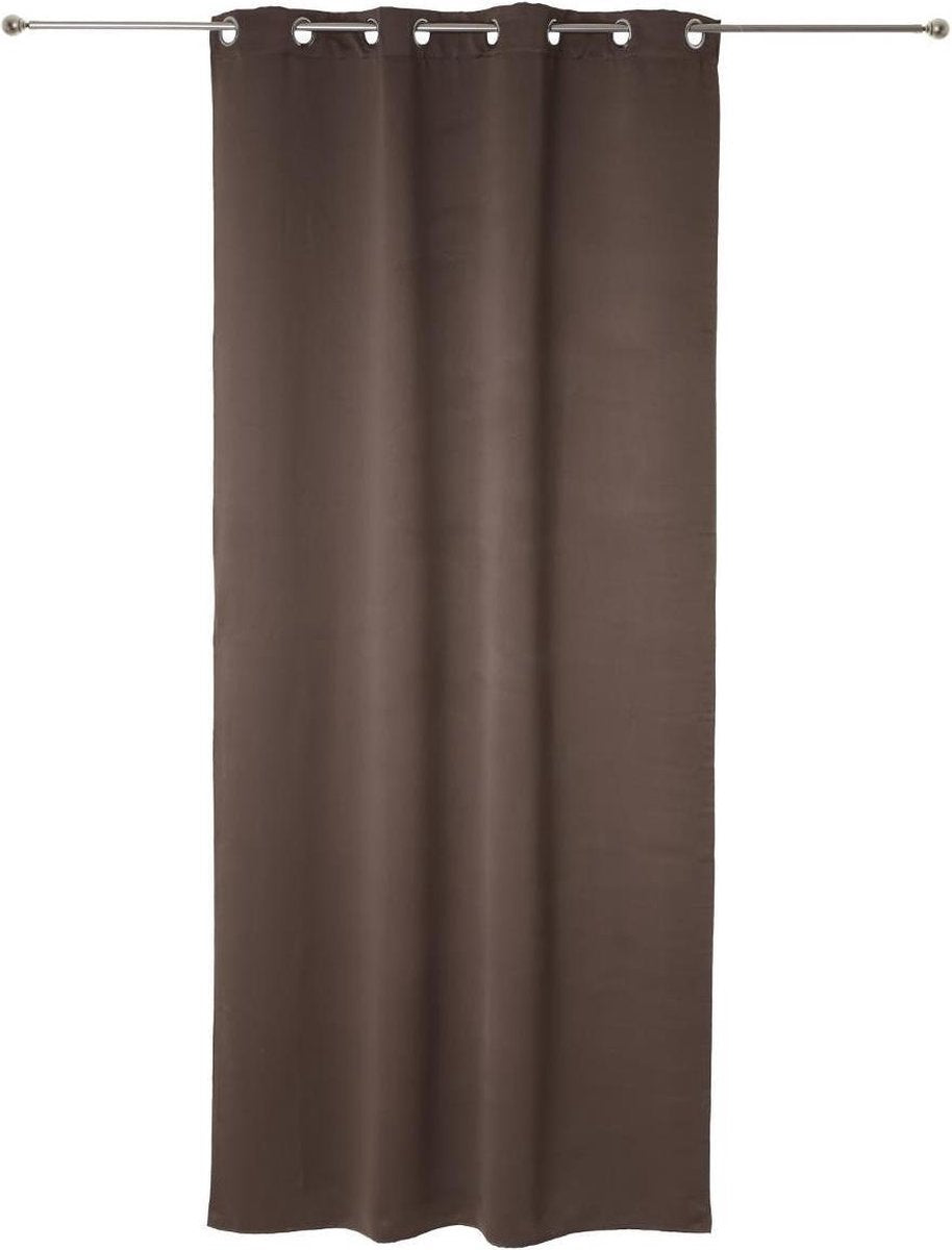 Atmosphera verduisterende gordijnen taupe – set van 2, 135 x 240 cm, ringen