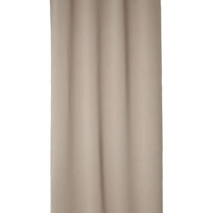 Atmosphera verduisterende gordijnen - set 2x stuks - B135 x L240 cm - beige - geplooid - met ringen - kant en klaar