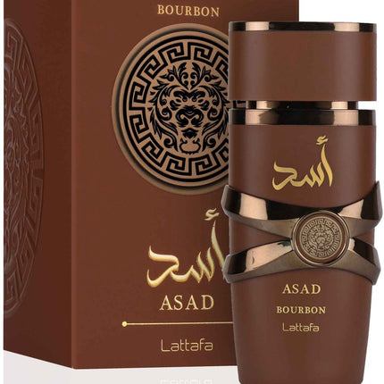 Lattafa Asad Bourbon Eau de Parfum 100ml – Oriëntaalse Herengeur met Hout & Vanille