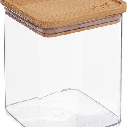 5Five - Keuken voorraadpot - Berlino - kunststof/bamboe - 1000 ml