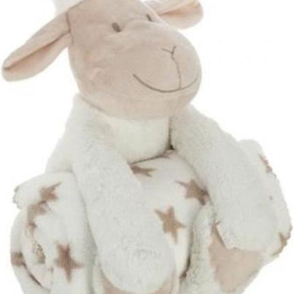 Deken Met Knuffel - Schaap - Wit