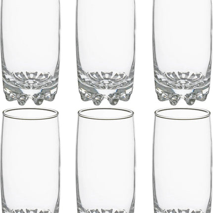 Secret de Gourmet Longdrink glazen - 6x stuks - 380 ml - Drinkglazen - Waterglazen - Transparant
