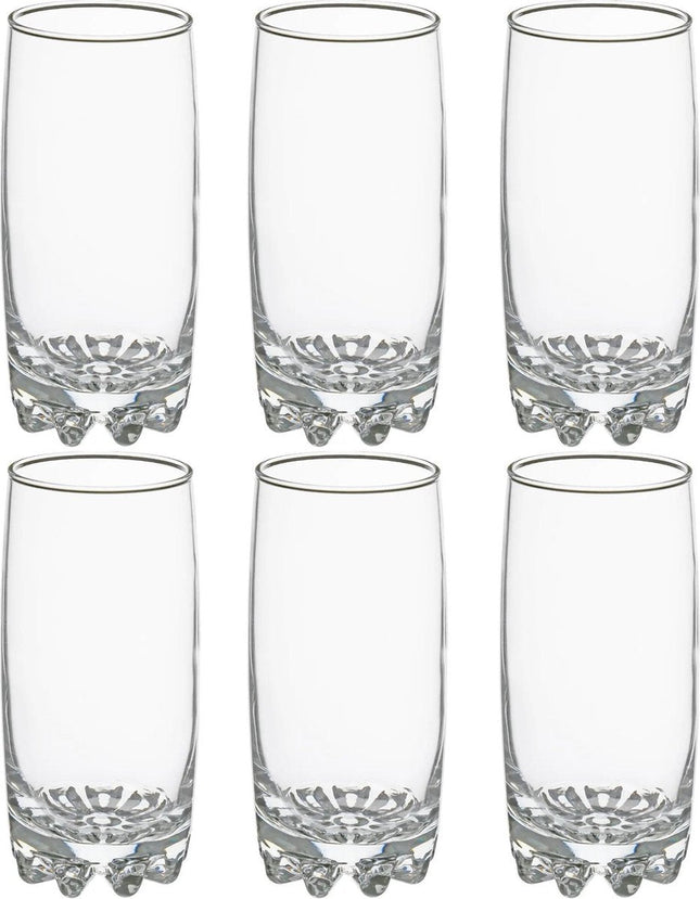 Secret de Gourmet Longdrink glazen - 6x stuks - 380 ml - Drinkglazen - Waterglazen - Transparant