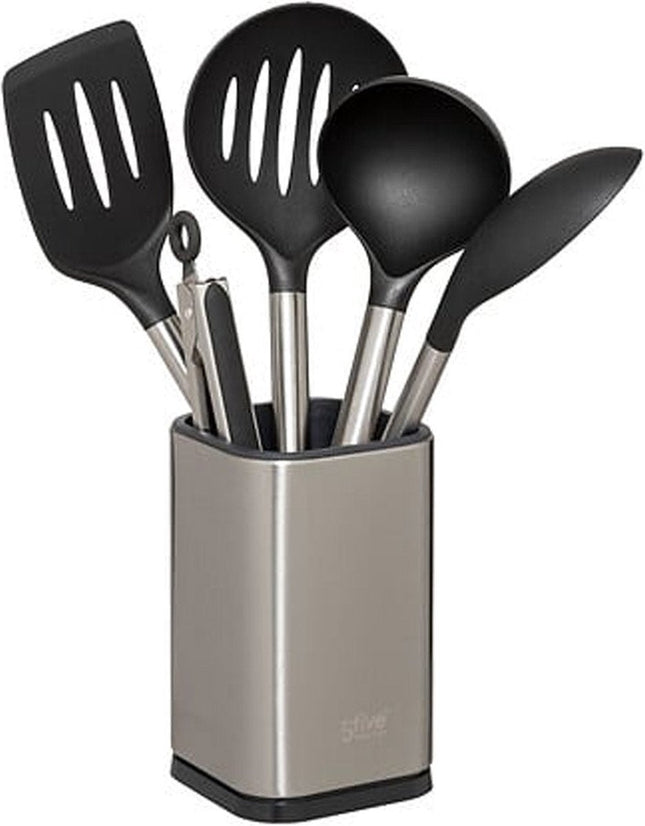 5Five Keukengerei - 5-delig - bakspatel - zilver - rvs - 36 cm