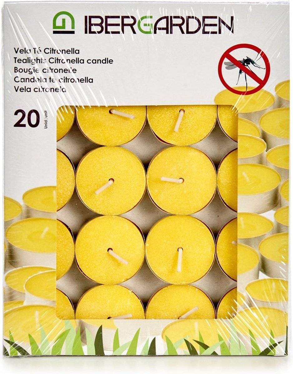 Duftkerzen/Teelichter - 20x - Citronella - Zitrusduft