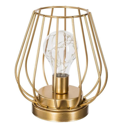 Atmosphera - Tafellamp - Goud - LED - Batterij - Diameter 15.5cm