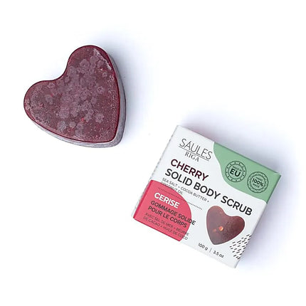 Natuurlijke scrub zeep kersen  - 100% Handgemaakt - 100gr