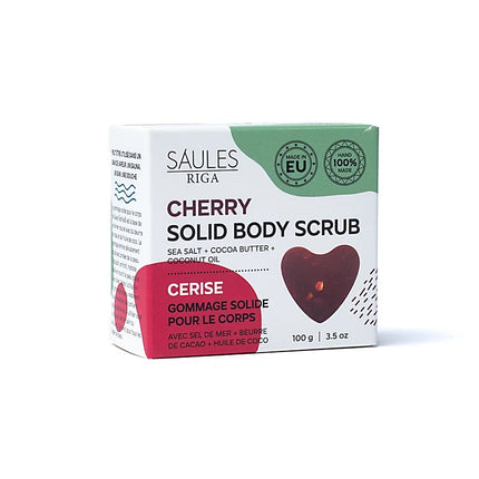 Natuurlijke scrub zeep kersen  - 100% Handgemaakt - 100gr