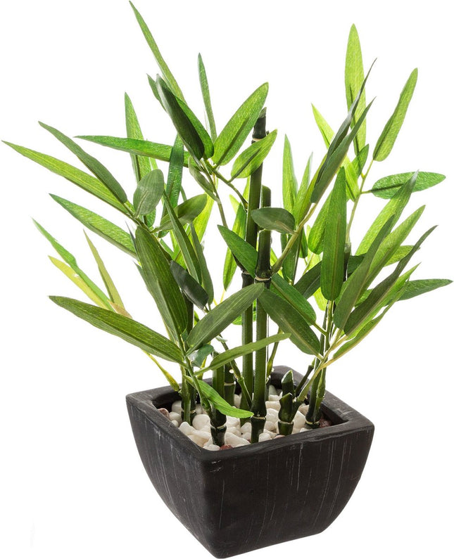 Atmosphera Kunstplant in een pot - decoratieve bamboe, 26 cm