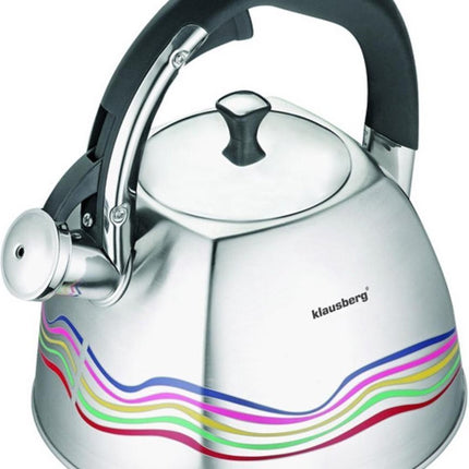 Klausberg KB-7099  fluitketel - 3L - rvs - alle warmtebronnen