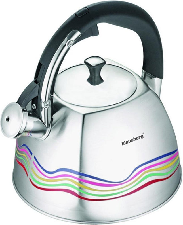 Klausberg KB-7099  fluitketel - 3L - rvs - alle warmtebronnen