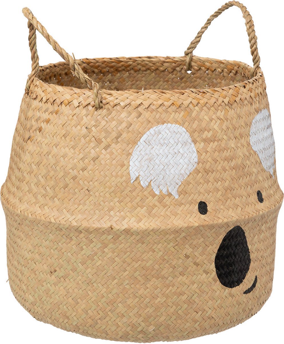 Atmosphera Kids Wicker Koala Storage Basket Ø37 x 38 cm - Beige