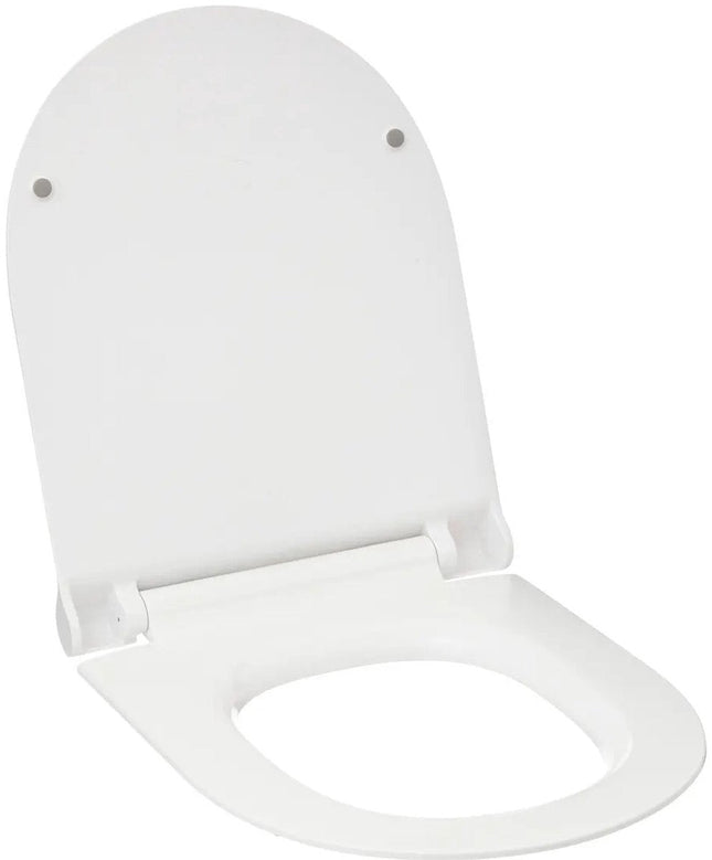 5Five Toiletbril Brilliant - wit - kunststof - universeel model - soft close systeem