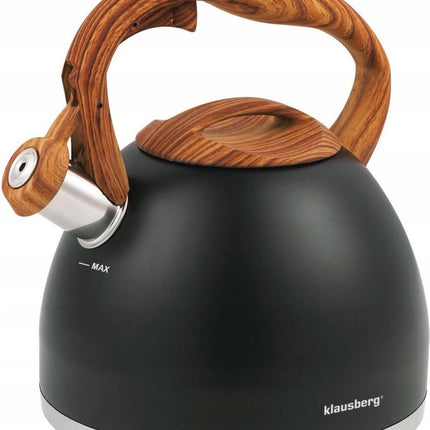 Klausberg KB-7450 fluitketel - 3L - rvs - alle warmtebronnen