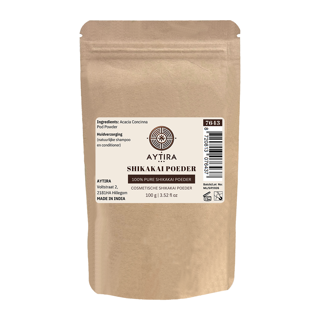 Aytira shikakai poeder 100 g – natuurlijke shampoo en conditioner in één – foto 2