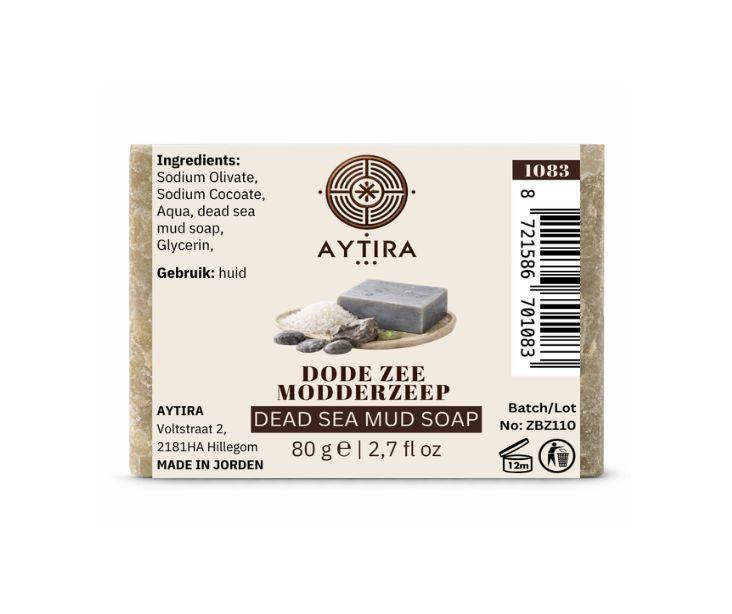 Aytira Dode Zee modderzeep – Dead Sea mud soap, 80 g