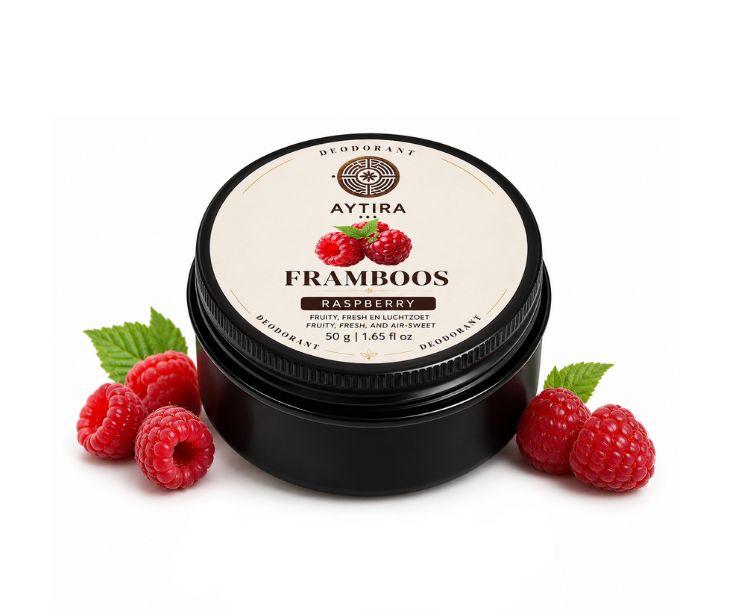Aytira deodorant framboos 50 g – natuurlijke deo met sheaboter en kokosolie