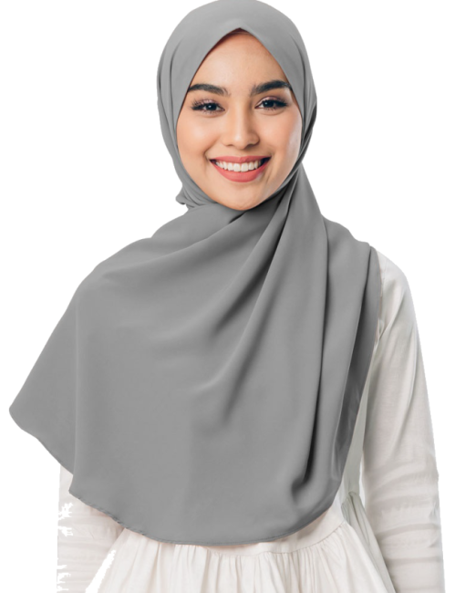 Hoofddoek crêpe chiffon XL – grote hijab van 135 x 135 cm, veel kleuren – foto 2