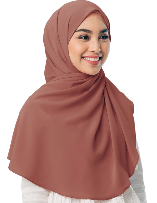 Hoofddoek crêpe chiffon XL – grote hijab van 135 x 135 cm, veel kleuren – foto 3