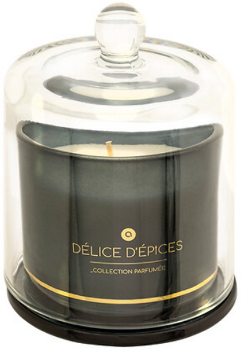 Ilae Spice Delight geurkaars 240 g – kruidige geur in glazen klok