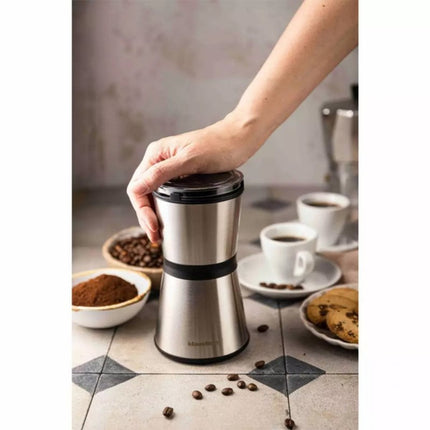 Klausberg KB7603 Elektrische Koffiemolen - RVS Koffiecontainer en Mes - 200W - Fijn of Grof Malen