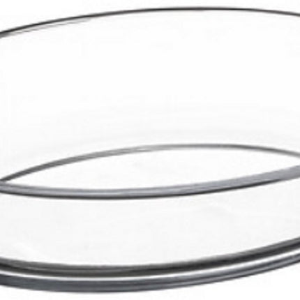 Mini Ovaal Glazen Schaaltje 20 x 11 cm - Met Geïntegreerde Handvatten - Oven- en Saladeschaal - Glas - Glazen schaal - Klein