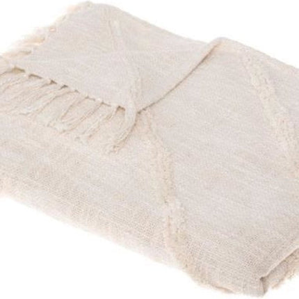 Tuft Inca Bedsprei - 130 x 180 cm - Ivoor
