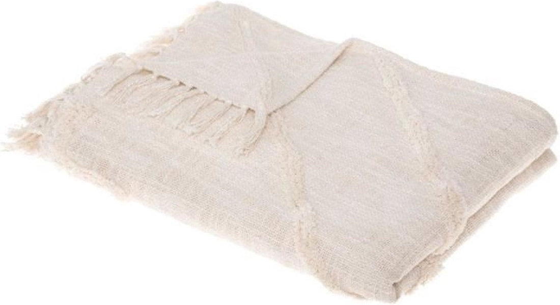Tuft Inca Tagesdecke - 130 x 180 cm - Elfenbein
