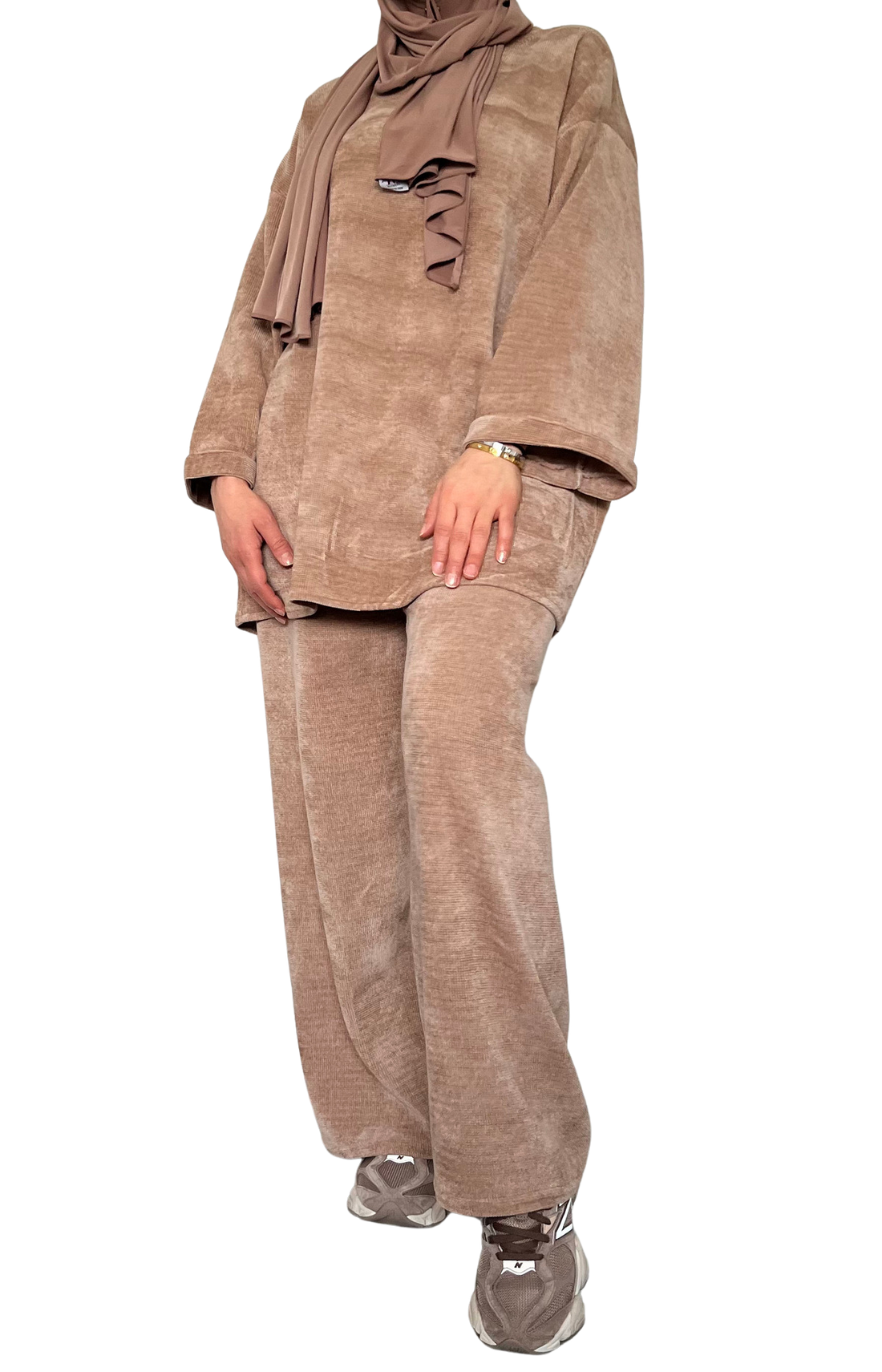 Maya twinset dames – co-ord set met lange mouwen en wide leg broek – foto 12