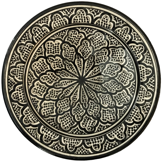 Plat marocain en céramique Ø 35