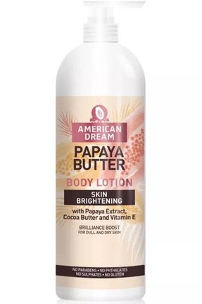 American Dream Cocoa Butter Body Lotion W/Papaya 750ml - Cacao Boter -