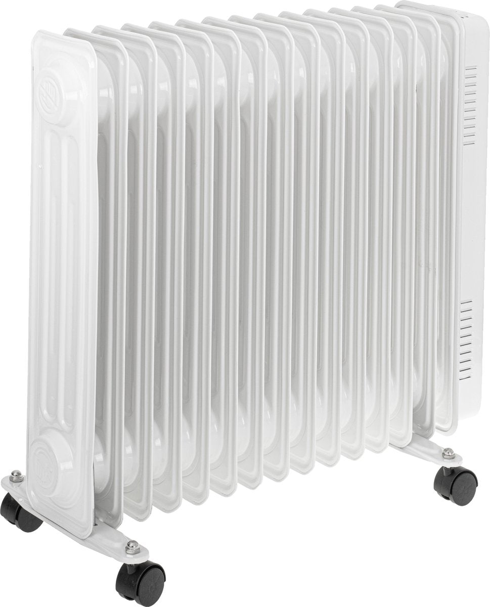 Oil-filled electric heater, Oil, 15 fins, Indoor, Floor