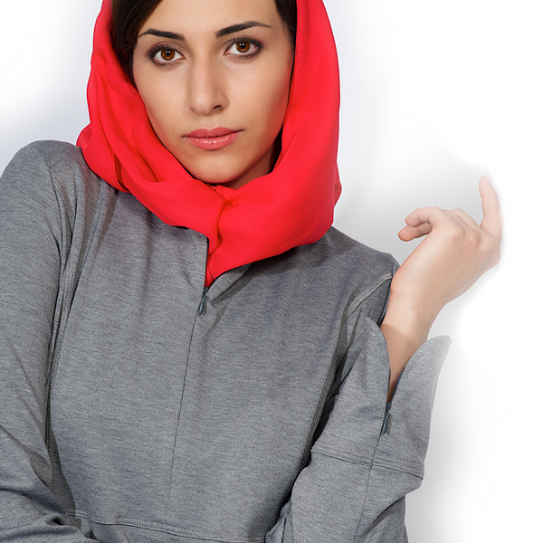Abaya Feather Grey in lichtgrijs – maten S t/m XL, lengte 145 of 153 cm – foto 4
