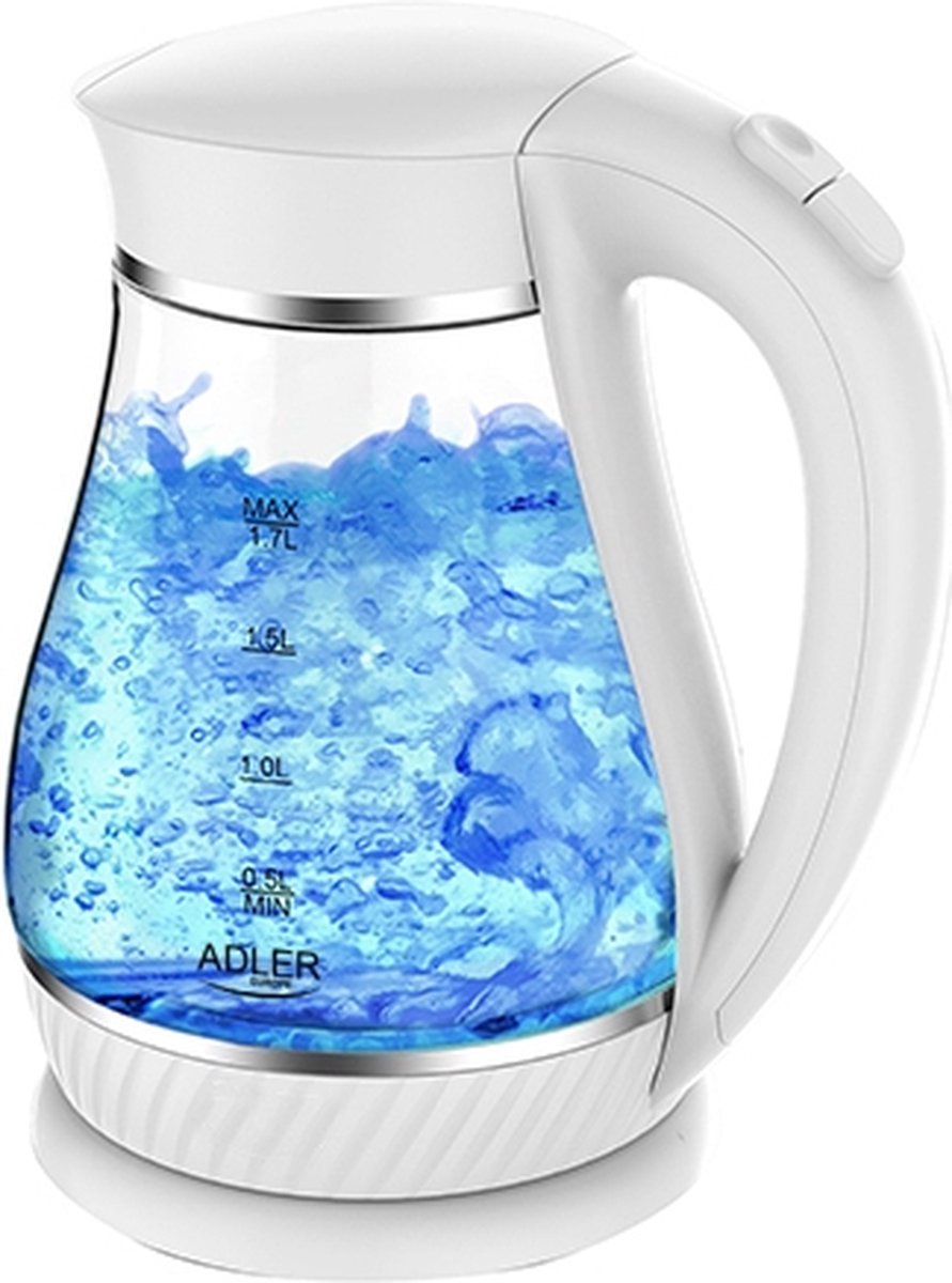 Adler AD1274 - Electric kettle - white - 1.7 liters