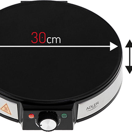 Adler Crêpemaker - Elektrisch - ⌀30cm