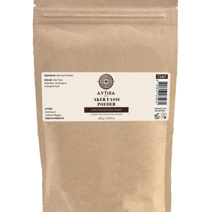 Aytira Aker Fassi Poeder 200g – 100% Natuurlijk Rozen- en Granaatappelschilpoeder – Voor Hydratatie & Verjonging