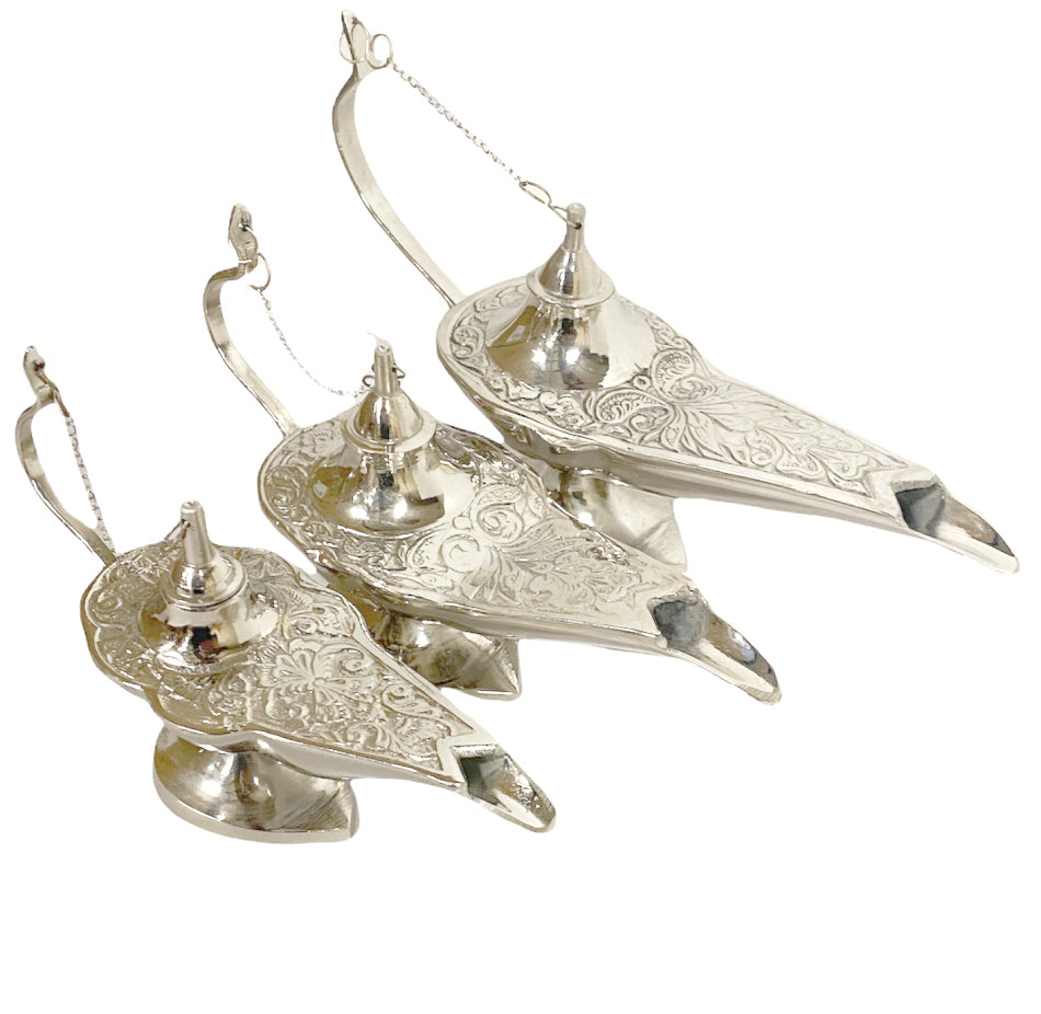 Aladdin wonderlamp van brons – handgemaakte sprookjeslamp, 13, 16 of 18 cm – foto 6