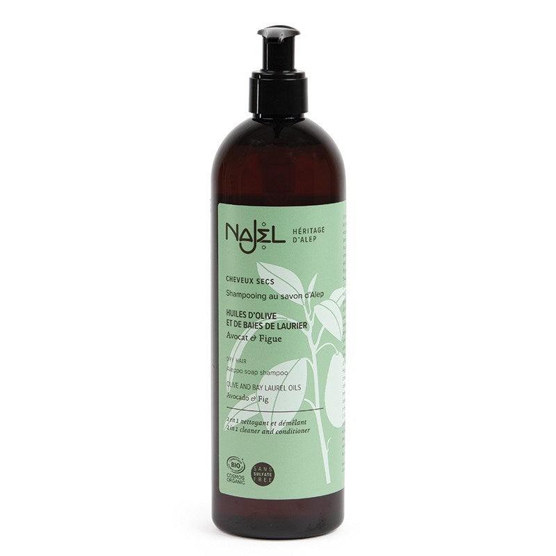 Najel Aleppo shampoo 2-in-1 voor droog haar – biologisch, sulfaatvrij – foto 2