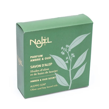 Aleppo zeep amber Oud aroma aan koord 150 gram