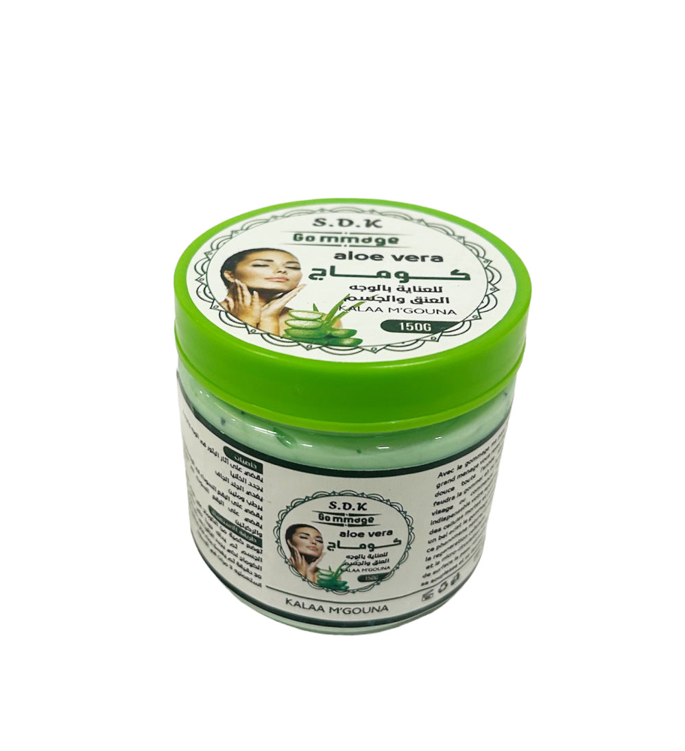 Gel de massage facial au masque d'Aloë Vera - masque hydratant pour le visage