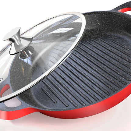 Non-stick gegoten aluminium Grillpan 32 cm