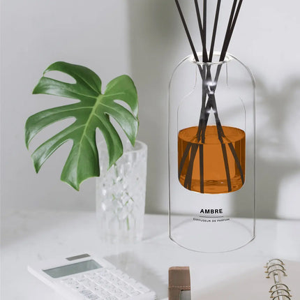 Amber Geurverspreider XL| 500 ML | 6 Rotanstokjes