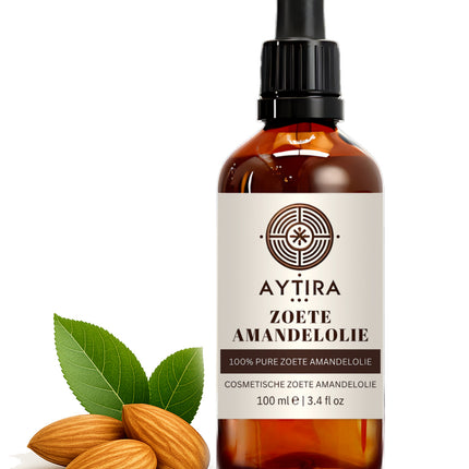 Aytira Zoete Amandelolie 100ml – 100% Pure Natuurlijke Olie – Voor Huid & Haar