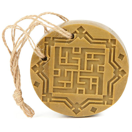 Aleppo zeep amber Oud aroma aan koord 150 gram