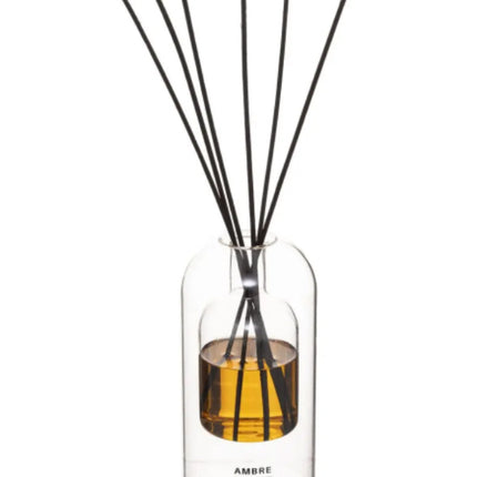 Amber geurverspreider 150ml met 6 rotanstokjes